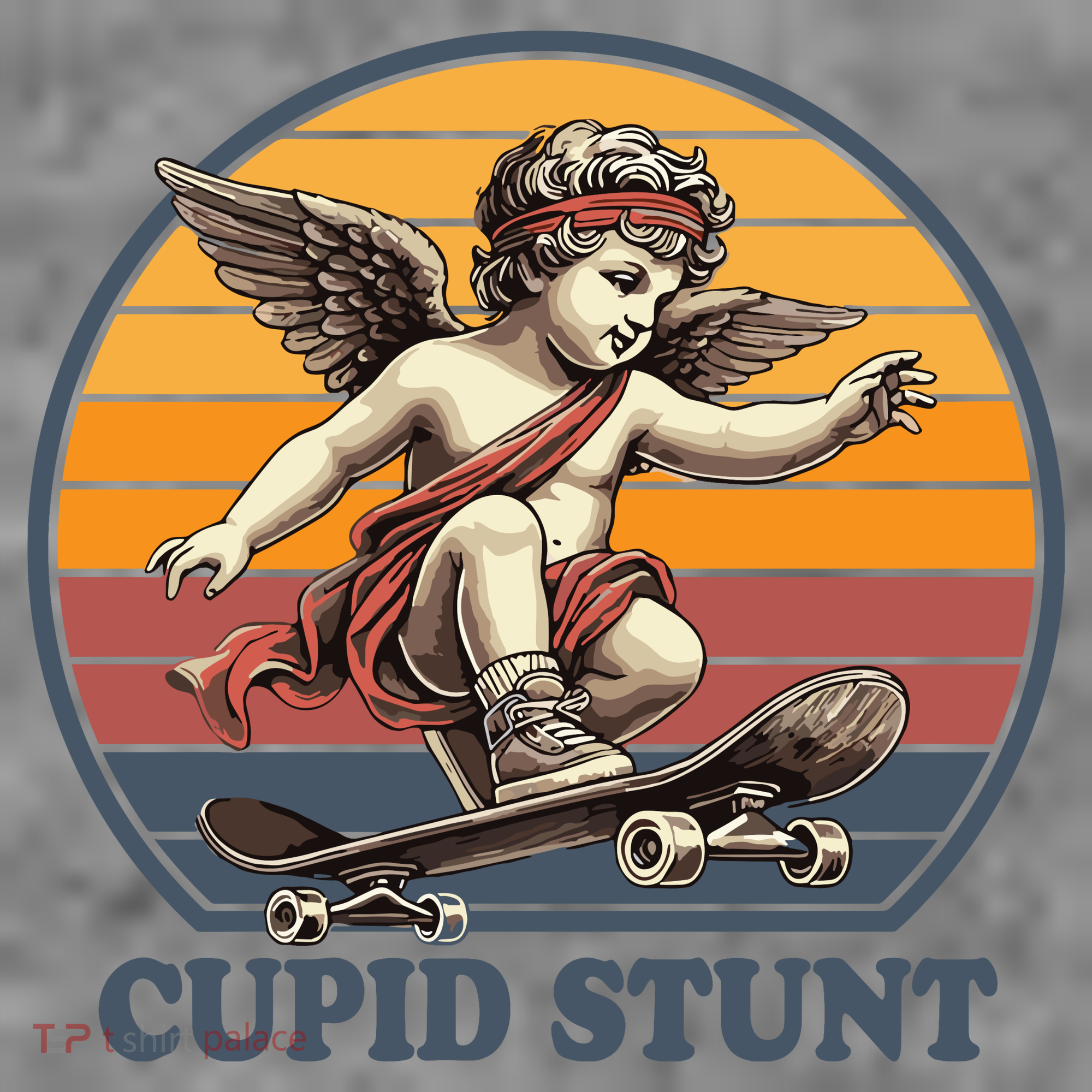 Retro 1970S Cupid Stunt Toddler Hoodie