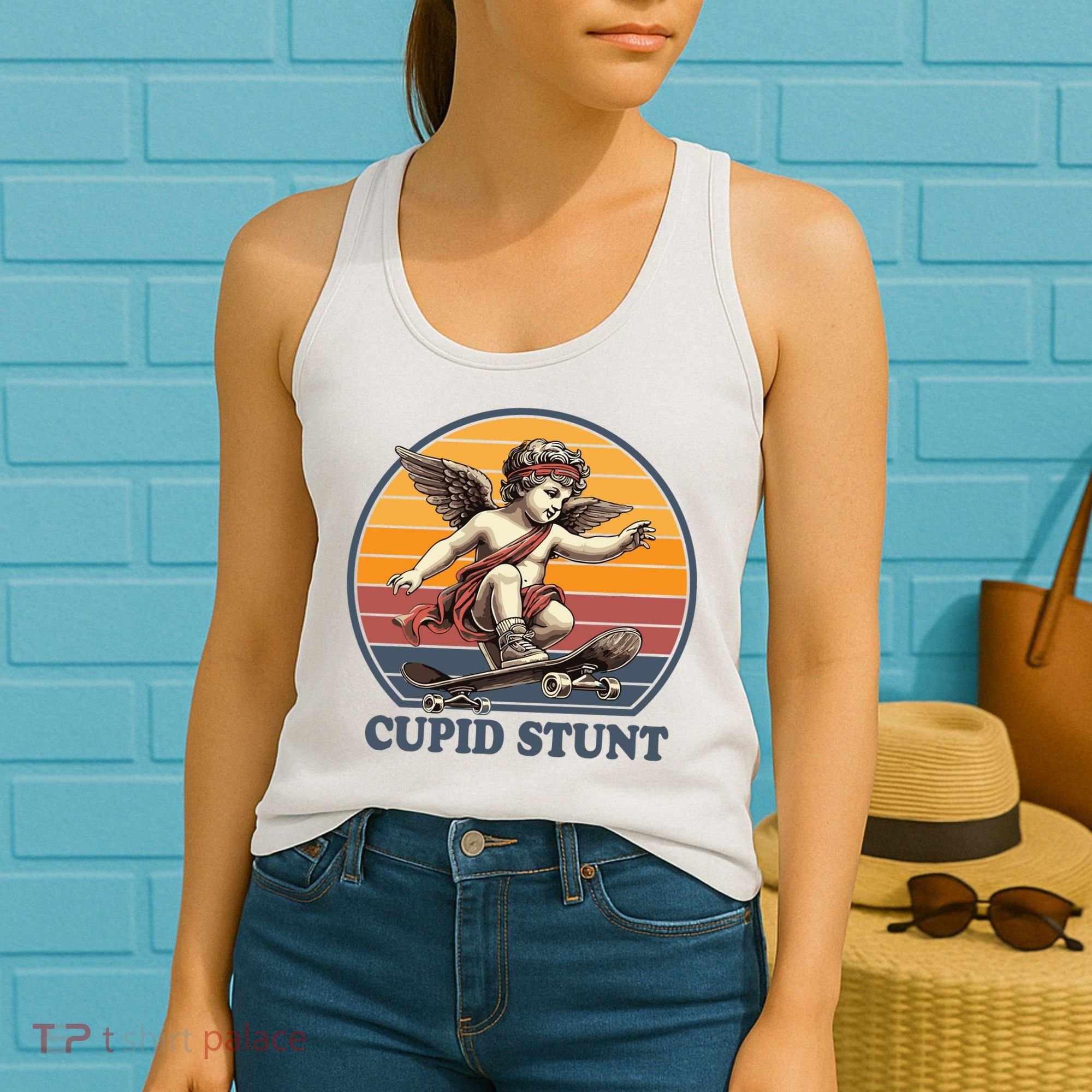 Retro 1970S Cupid Stunt Women's Tank Top