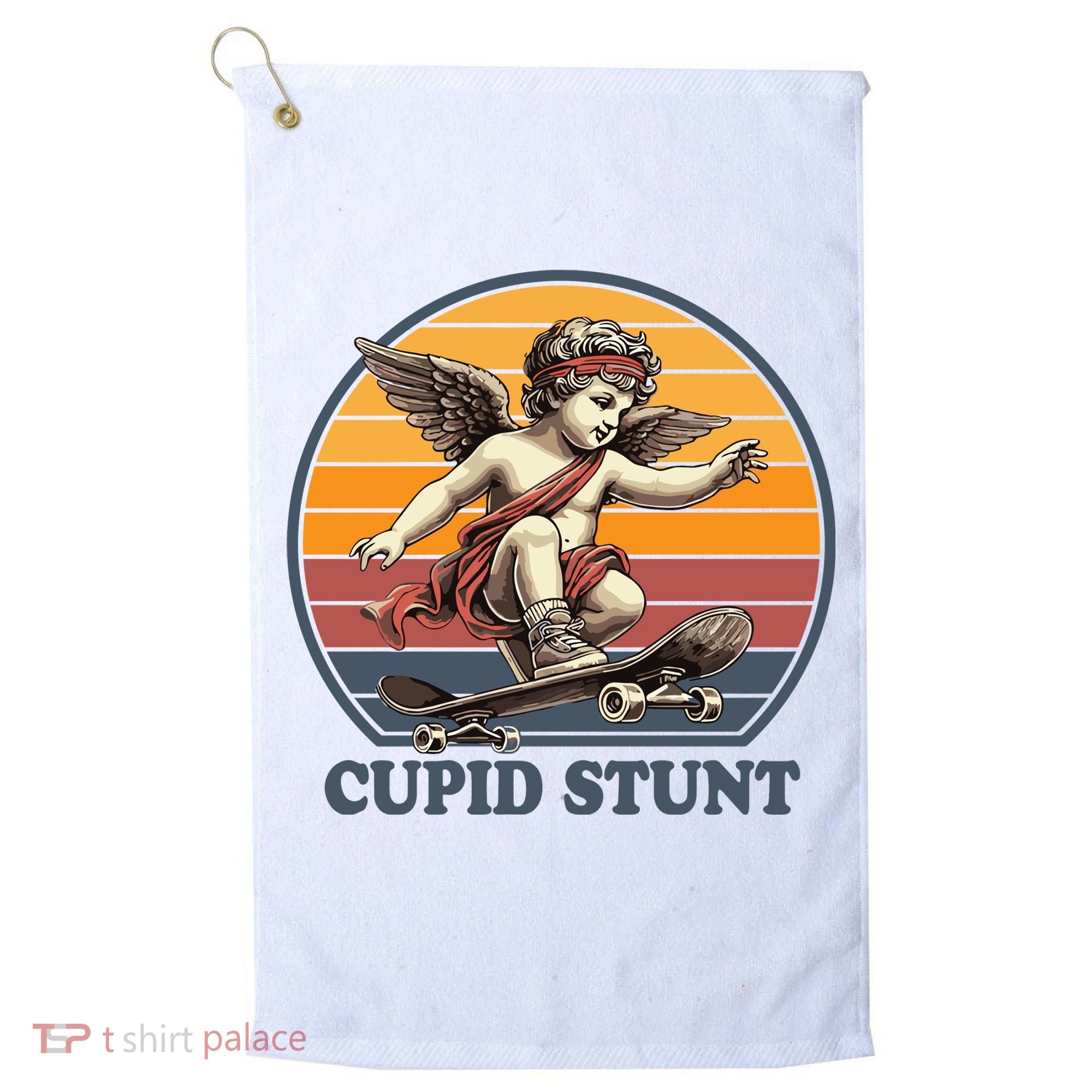 Retro 1970S Cupid Stunt Golf Towel