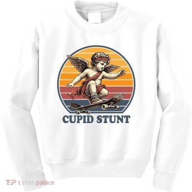 Retro 1970S Cupid Stunt Kids Sweatshirt