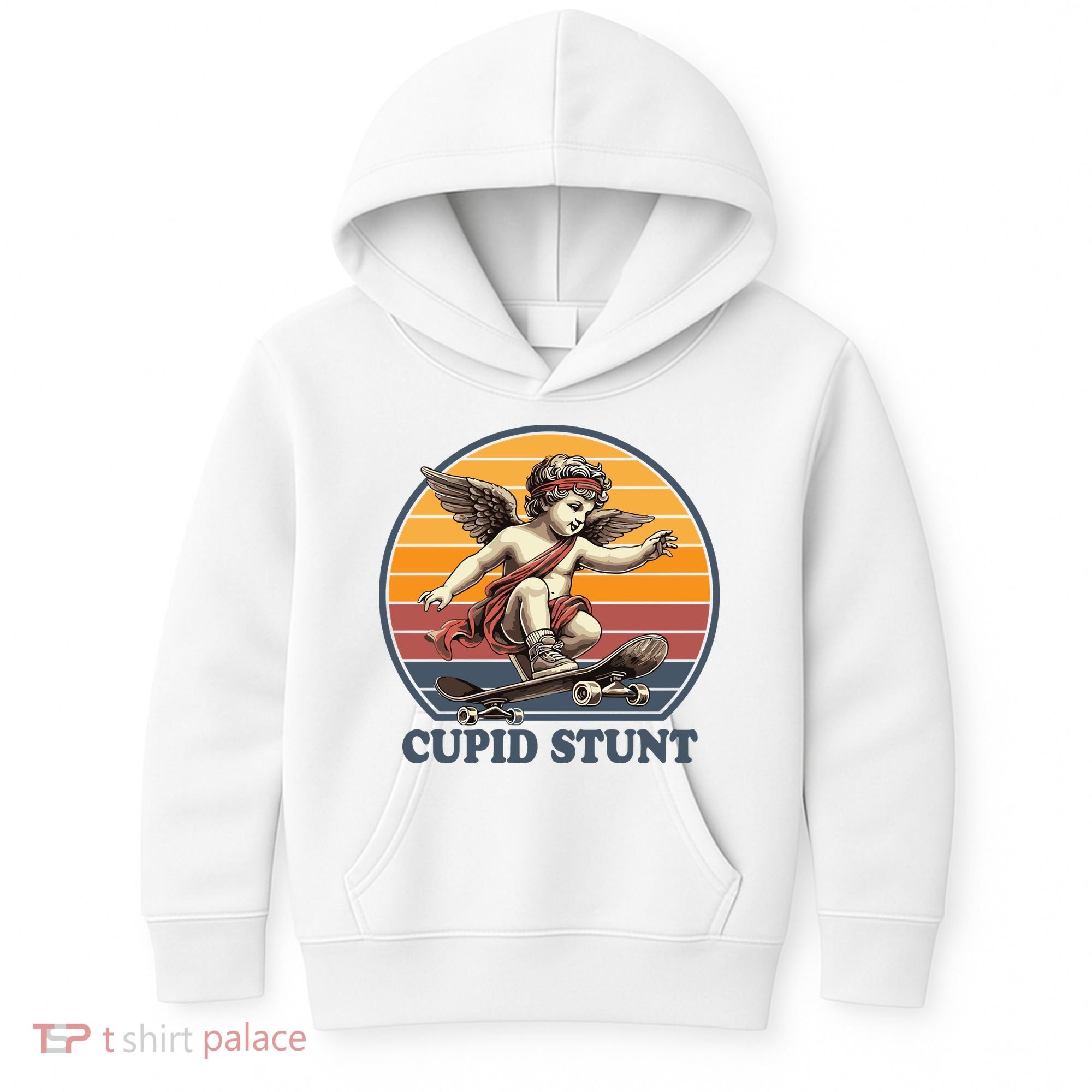 Retro 1970S Cupid Stunt Kids Hoodie
