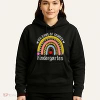 Rainbow 100 Days Of Kindergarten School Teacher Smarter Hoodie thumb 5