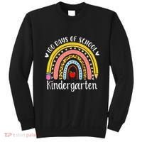 Rainbow 100 Days Of Kindergarten School Teacher Smarter Sweatshirt thumb 0
