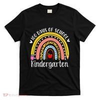 Rainbow 100 Days Of Kindergarten School Teacher Smarter T-Shirt thumb 0