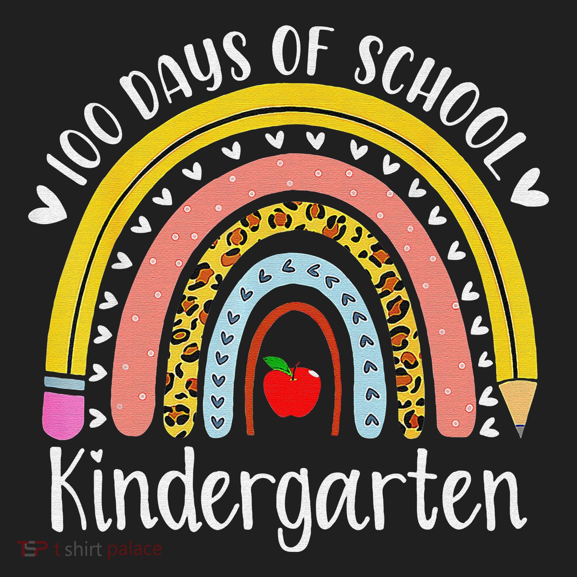 Rainbow 100 Days Of Kindergarten School Teacher Smarter Beanie