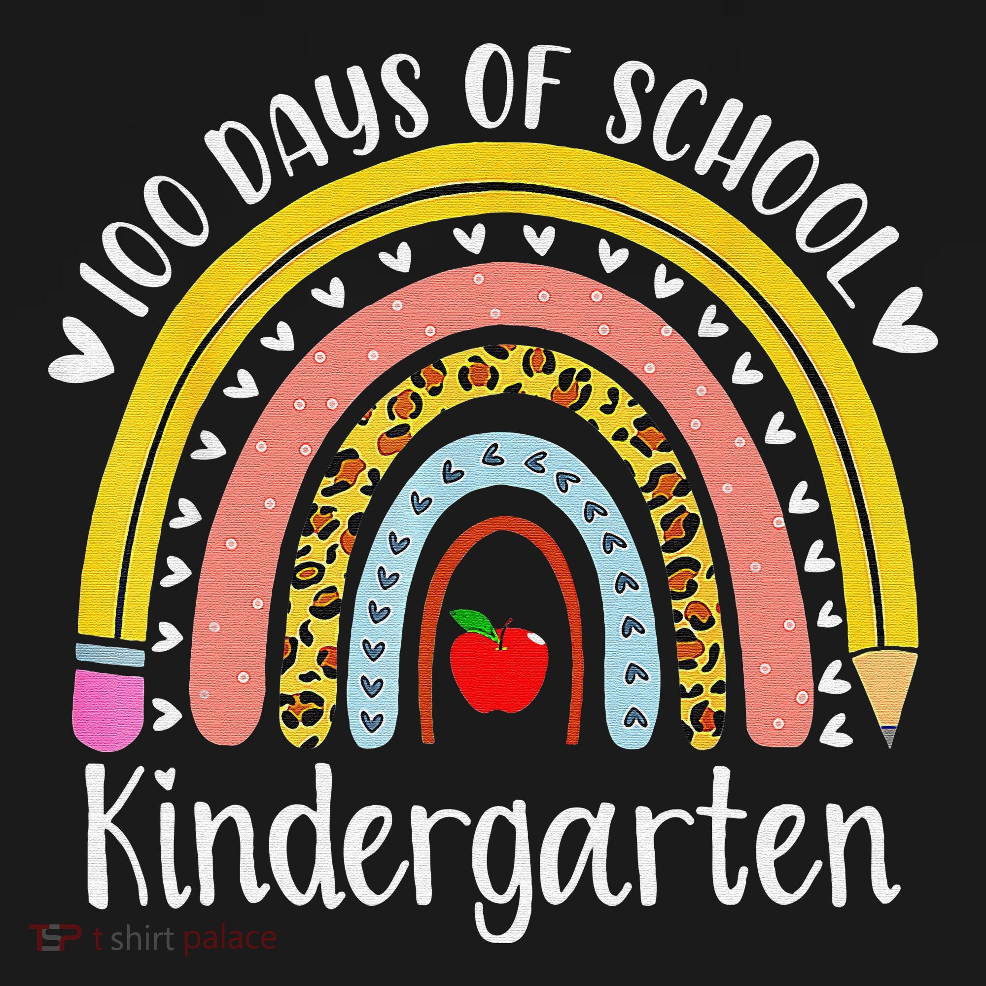 Rainbow 100 Days Of Kindergarten School Teacher Smarter Mousepad
