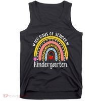 Rainbow 100 Days Of Kindergarten School Teacher Smarter Tank Top thumb 0