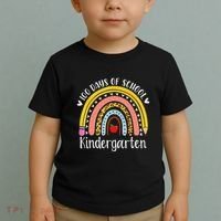 Rainbow 100 Days Of Kindergarten School Teacher Smarter Toddler T-Shirt thumb 2