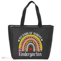 Rainbow 100 Days Of Kindergarten School Teacher Smarter Tote Bag thumb 0