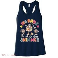 Retro 100 Days Of Making The Whole Class Shimmer Disco Ball Women's Tank Top thumb 0
