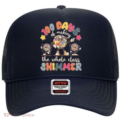 Retro 100 Days Of Making The Whole Class Shimmer Disco Ball Hat