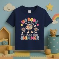 Retro 100 Days Of Making The Whole Class Shimmer Disco Ball Toddler T-Shirt thumb 3