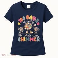 Retro 100 Days Of Making The Whole Class Shimmer Disco Ball Women's T-Shirt thumb 0
