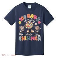 Retro 100 Days Of Making The Whole Class Shimmer Disco Ball Kids T-Shirt thumb 0