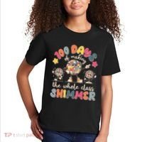 Retro 100 Days Of Making The Whole Class Shimmer Disco Ball Kids T-Shirt thumb 2