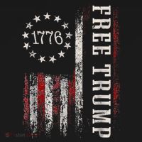 Retro 1776 Free Trump American Flag Apron thumb 3