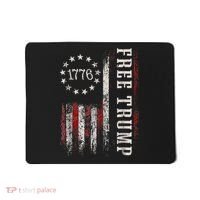 Retro 1776 Free Trump American Flag Mousepad thumb 0