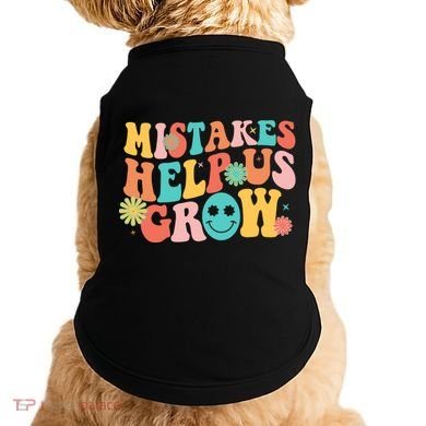 Retro 1960s Hippie Mistakes Help Us Grow Doggie Tank