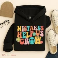 Retro 1960s Hippie Mistakes Help Us Grow Hoodie thumb 4