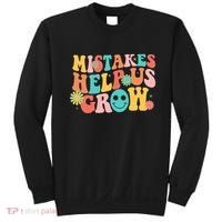 Retro 1960s Hippie Mistakes Help Us Grow Sweatshirt thumb 0