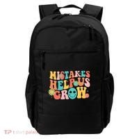 Retro 1960s Hippie Mistakes Help Us Grow Backpack thumb 0