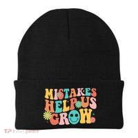 Retro 1960s Hippie Mistakes Help Us Grow Beanie thumb 0