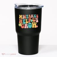 Retro 1960s Hippie Mistakes Help Us Grow Tumbler thumb 0