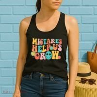 Retro 1960s Hippie Mistakes Help Us Grow Women's Tank Top thumb 2