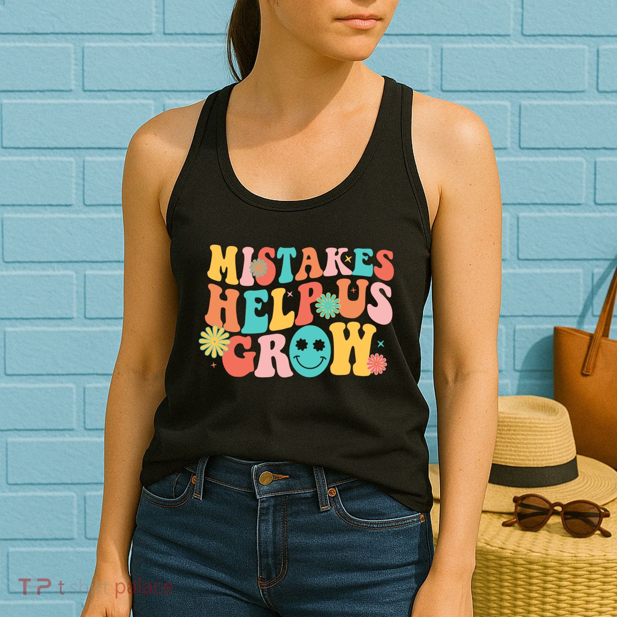 Retro 1960s Hippie Mistakes Help Us Grow Women's Tank Top