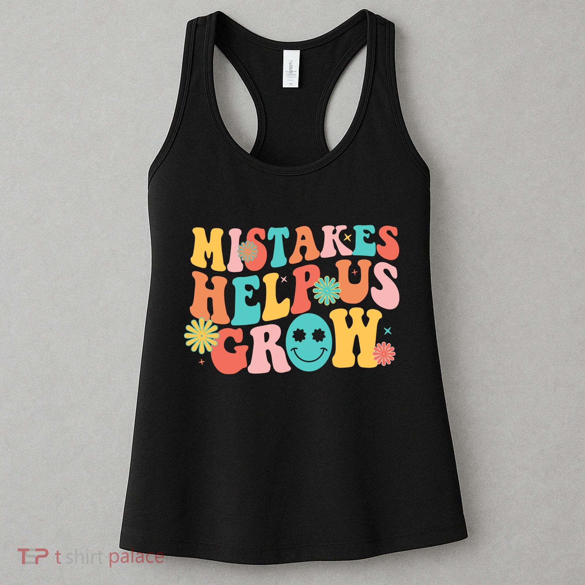 Retro 1960s Hippie Mistakes Help Us Grow Women's Tank Top