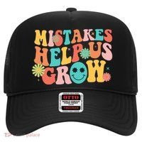 Retro 1960s Hippie Mistakes Help Us Grow Hat thumb 0