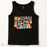 Retro 1960s Hippie Mistakes Help Us Grow Tank Top thumb 2