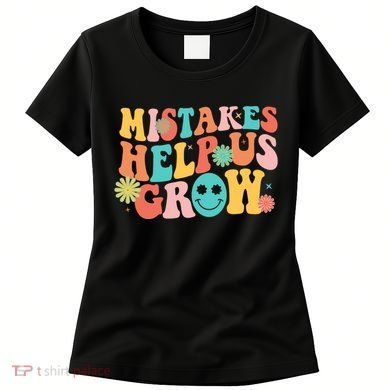 Retro 1960s Hippie Mistakes Help Us Grow Women's T-Shirt