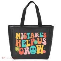 Retro 1960s Hippie Mistakes Help Us Grow Tote Bag thumb 0