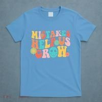 Retro 1960s Hippie Mistakes Help Us Grow T-Shirt thumb 4