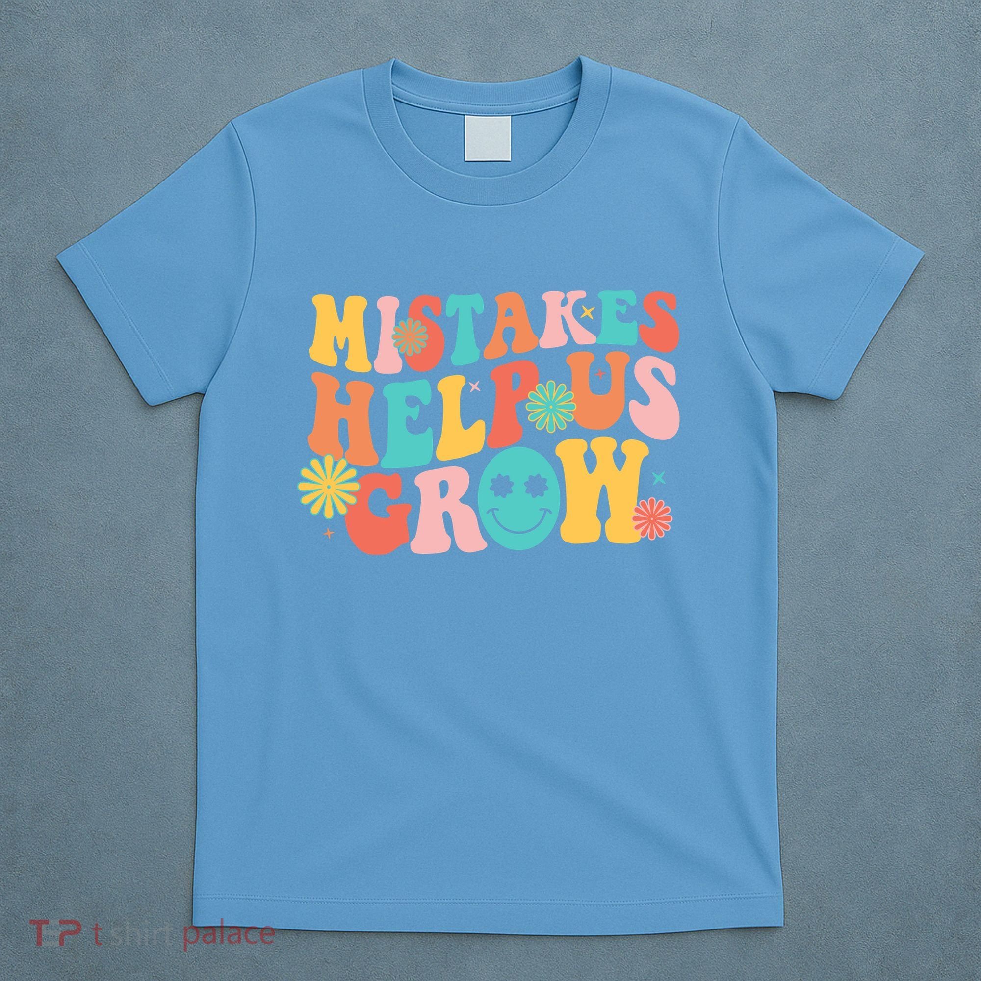 Retro 1960s Hippie Mistakes Help Us Grow T-Shirt