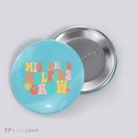Retro 1960s Hippie Mistakes Help Us Grow Button thumb 0