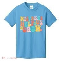 Retro 1960s Hippie Mistakes Help Us Grow Kids T-Shirt thumb 0
