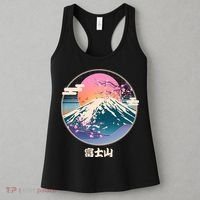 Retro 1980s Japanese Mount Fuji Women's Tank Top thumb 3