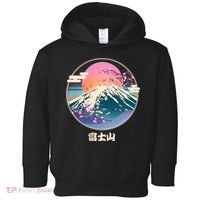Retro 1980s Japanese Mount Fuji Toddler Hoodie thumb 0