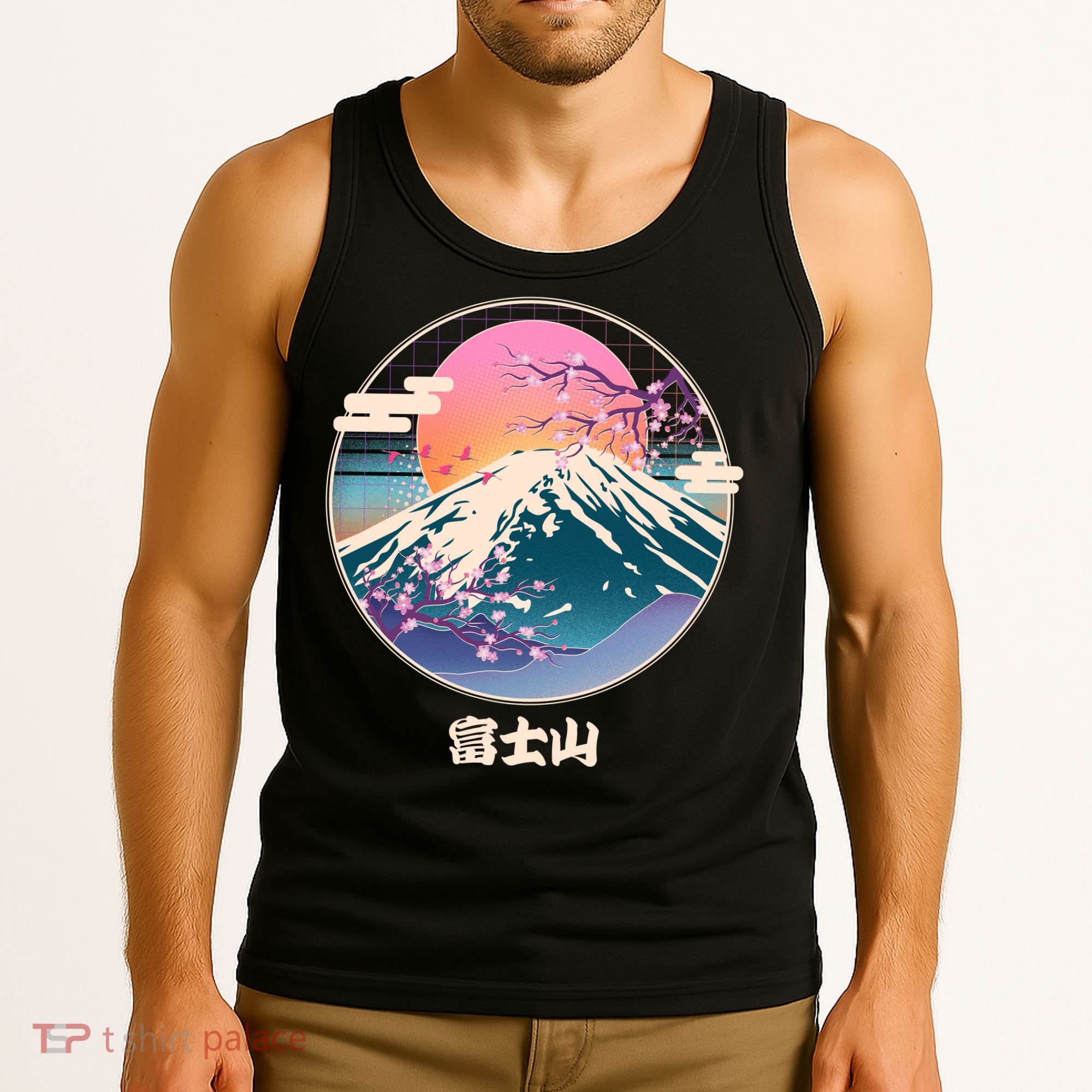 Retro 1980s Japanese Mount Fuji Tank Top