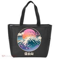 Retro 1980s Japanese Mount Fuji Tote Bag thumb 0