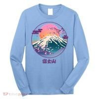 Retro 1980s Japanese Mount Fuji Long Sleeve Shirt thumb 0