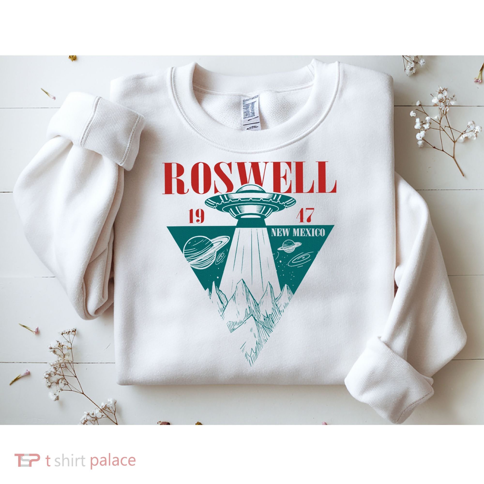 Roswell 1947 New Mexico Ufo Aliens Spaceship Sweatshirt