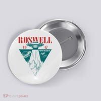 Roswell 1947 New Mexico Ufo Aliens Spaceship Button thumb 0