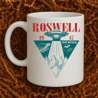 Roswell 1947 New Mexico Ufo Aliens Spaceship Coffee Mug thumb 2