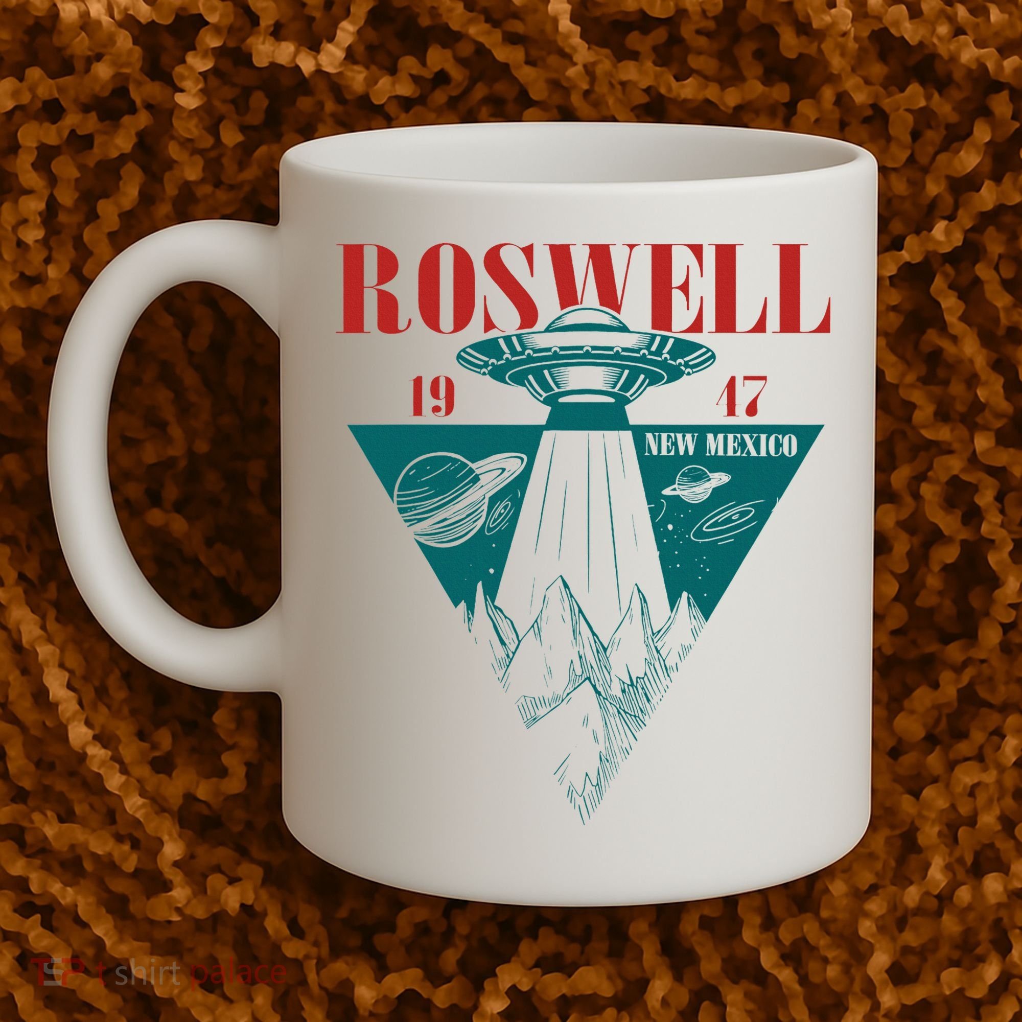 Roswell 1947 New Mexico Ufo Aliens Spaceship Coffee Mug