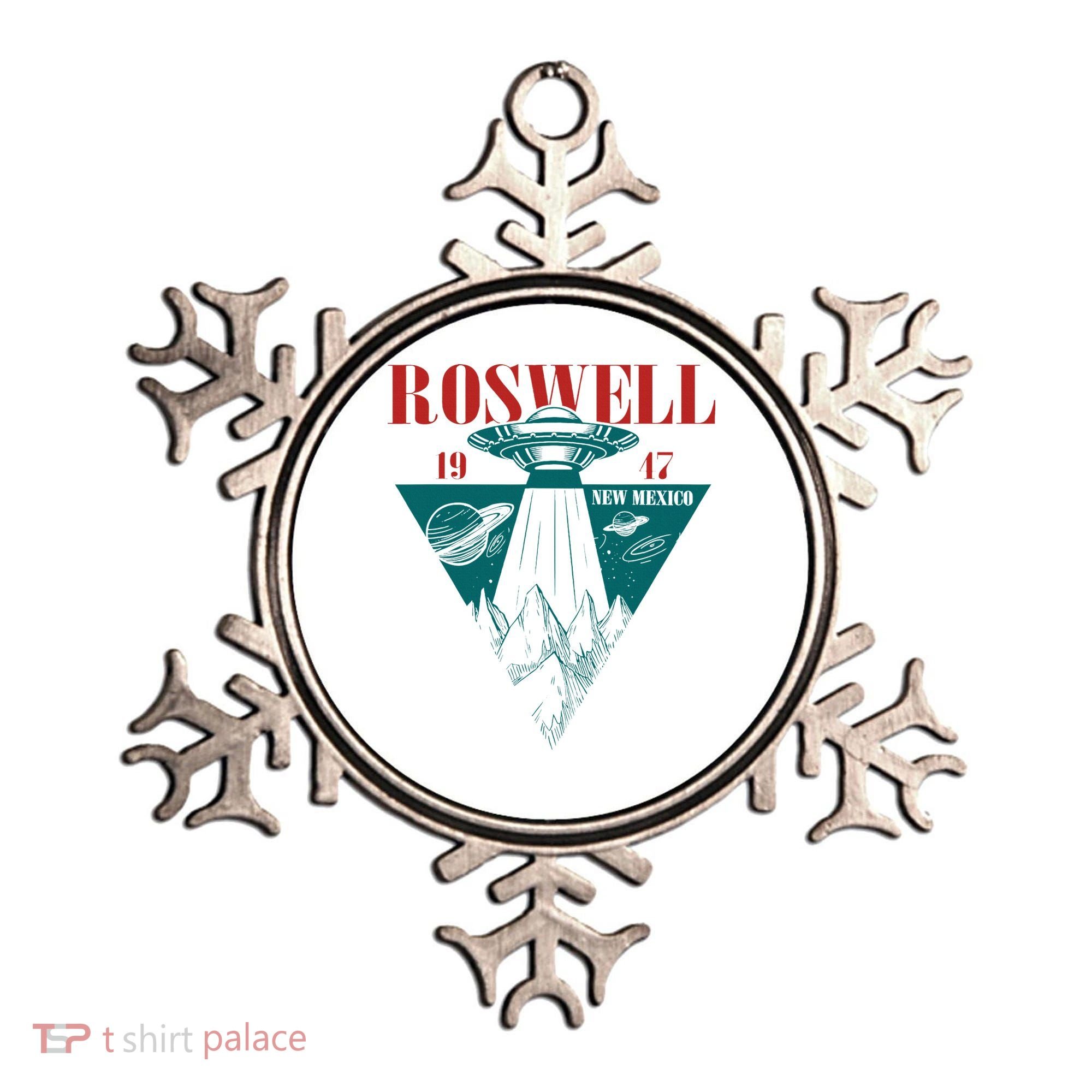 Roswell 1947 New Mexico Ufo Aliens Spaceship Ornament