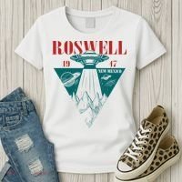 Roswell 1947 New Mexico Ufo Aliens Spaceship Women's T-Shirt thumb 3