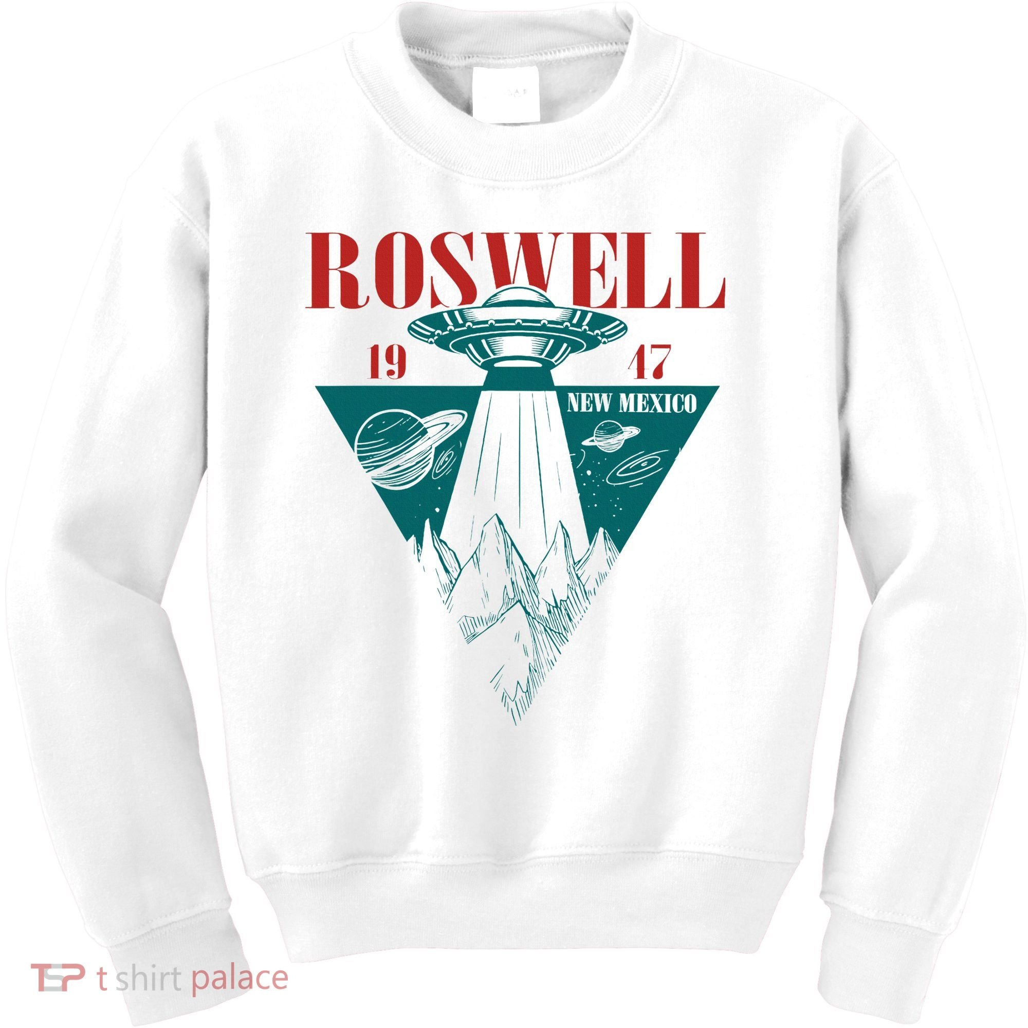 Roswell 1947 New Mexico Ufo Aliens Spaceship Kids Sweatshirt